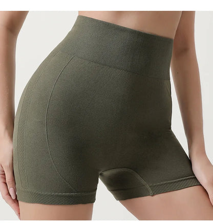 Seamless Shorts High Waisted Elastic Peach Hip Sports Yoga Pants Tight Fitting Quick Drying Fitness Pants for Women Sweatpants