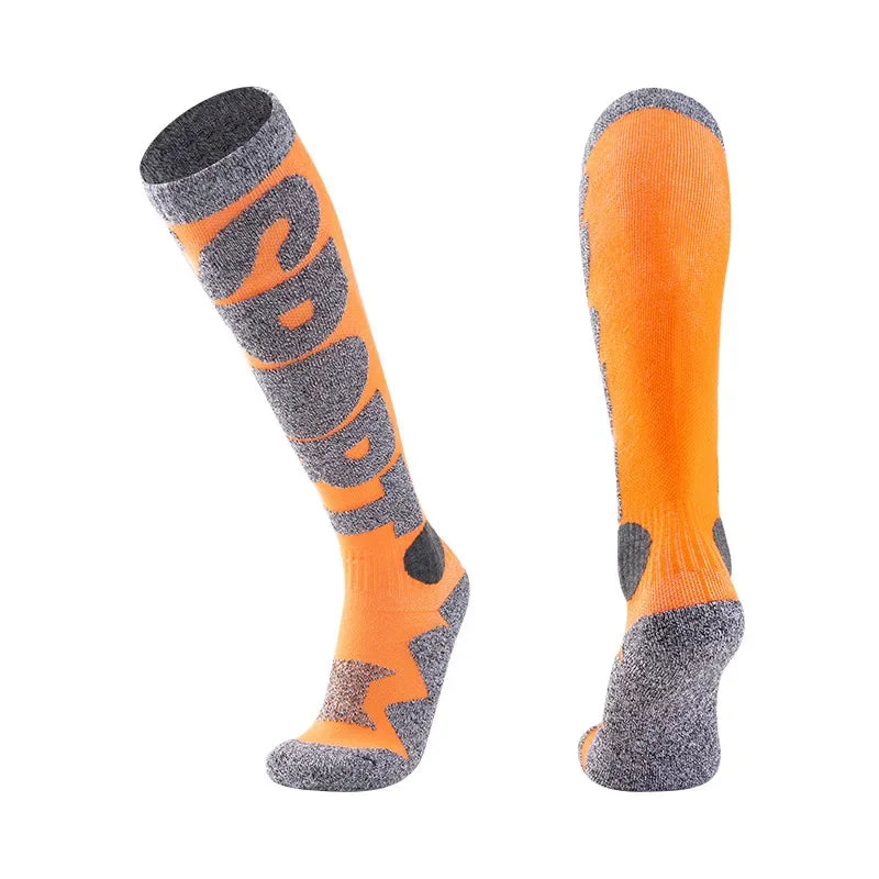 Skiing Socks Thermal Knee-high Cold Weather Warm Sock For Snowboarding And Mountaineering Socks Outdoor Activities