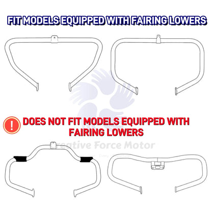 1993-2013 ABS Lower Vented Leg Fairings Motorcycle Vivid Black Warmers Glove Box For Harley Touring Electra Glide Road King FLTR
