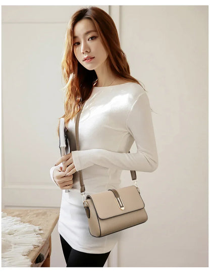 Fashion Crossbody Bag PU Leather Messenger Bag Versatile Sling Shoulder Women's Bag Small Handbags Sac A Main Femme Bolsas