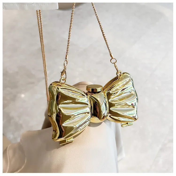 Purses and Handbag Luxury Designer Shoulder Bags Funny Shape Party Wedding Round Acrylic Shiny Clutch Purse Golden Evening Bag