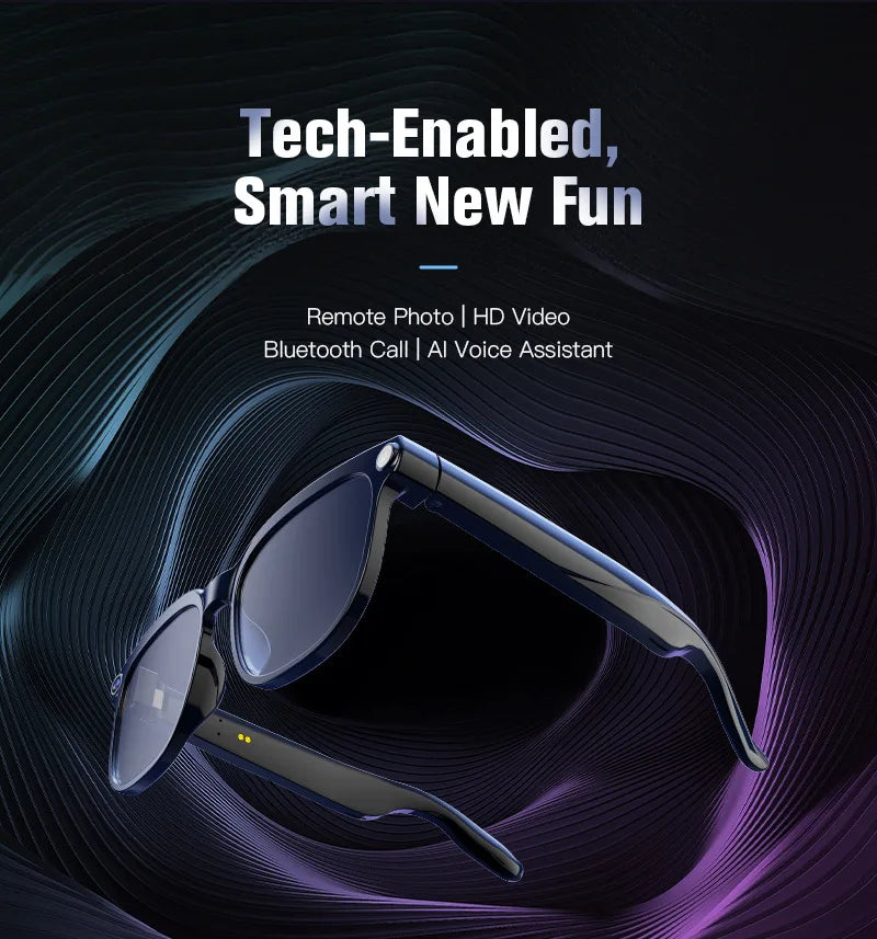 M02S smart glasses 8MP camera real-time translation and navigation Bluetooth call AI glasses, suitable for business work