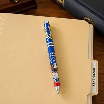 Ballpoint Pen 250 Anniversary Commemorative Gel Pens 1776 2026 Patriotic Eagle Luxury Metal Writing Gift Office Stationery