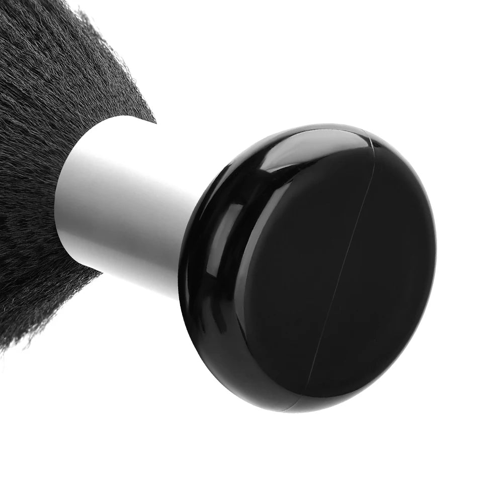 Professional Barber Duster Neck Face Brushes Hair Clean Soft Black Hairbrush Salon Cutting Hairdressing Styling Make Tools