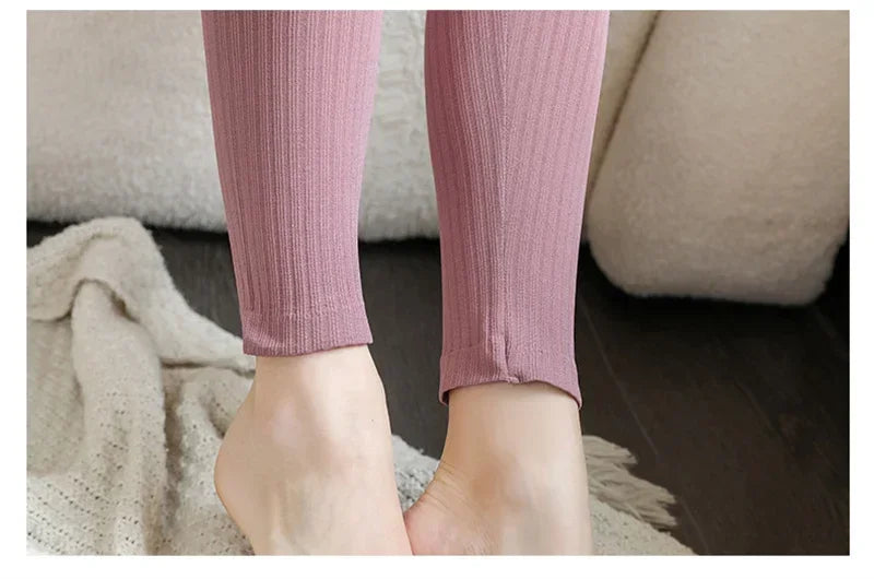 Warm Women's Thermal Underwear Sexy Ladies Intimates Long Johns Women Shaped Sets Female Middle Collar Thermal Shaping Clothes