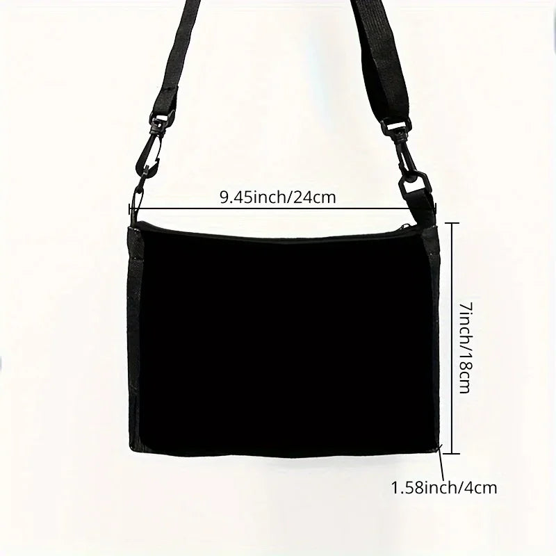 Stylish Skull Print Crossbody Bag Shoulder Bags Large Capacity Women Handbag Portable Storage Bag Messenger Bag Gift