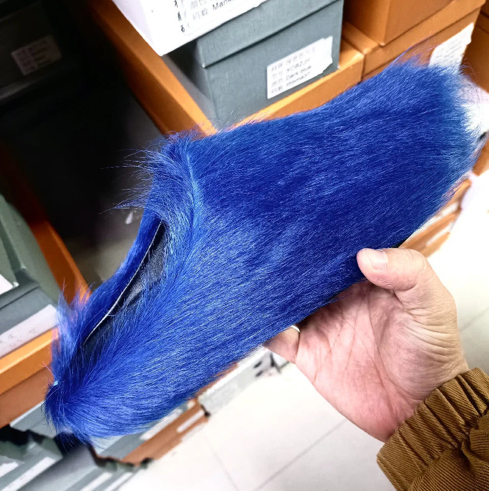 2026 Horsehair Italy Real Leather Slides fur Slippers Women Mule Runway Flats Thick Sole Leisure Luxury Designer Shoes