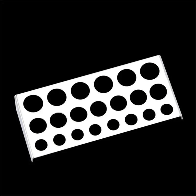 7/8/21Holes Tattoo Ink Cup Holder Stand Tattoo Tool Pigment Black Container Makeup Accessories for Body Art Supplies
