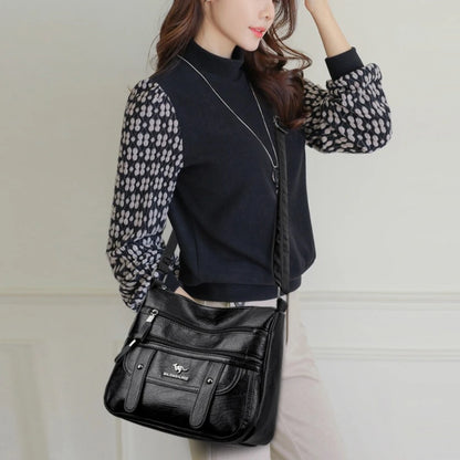High Quality Pu Leather Messenger Crossbody Bags for Women Luxury Designer Hand Bags Purses Ladies Shoulder Bags Sac A Mian 2025