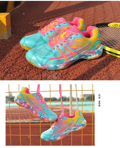 Women Sneakers Men Badminton Shoes Light Black Breathable Female Outdoor Sports Training Women Athletics Sports Pink
