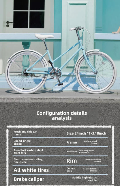 Women's Sweet & Fresh-Style Commuter Bike (For Junior & Senior High School Students · Unisex Adults · Commuter Racing Model)