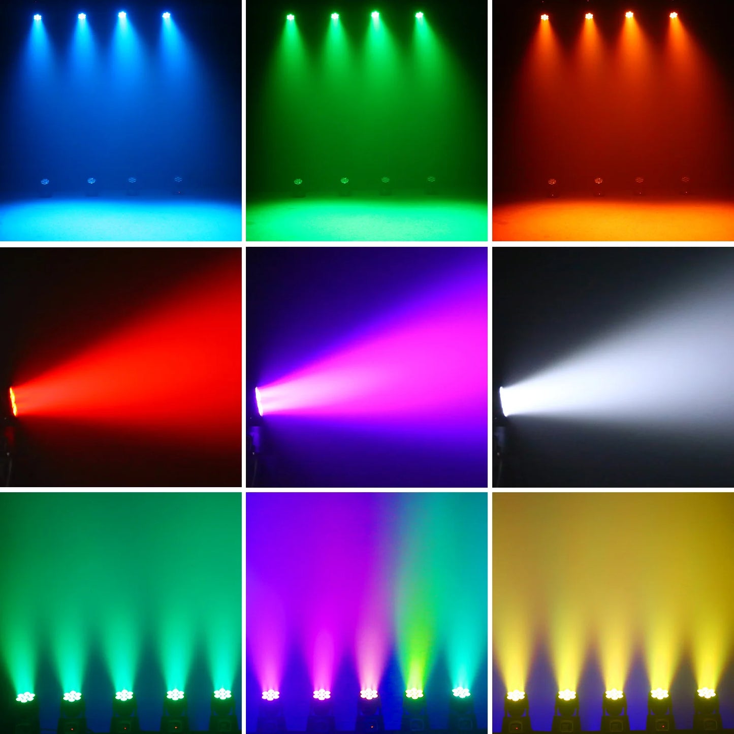 Yiflamefly 1/2/4Pcs 105W Beam Moving Head Lights 7x15W RGBW LED Stage Lights DMX512 Spot Lights For DJ Disco KTV Wedding Party