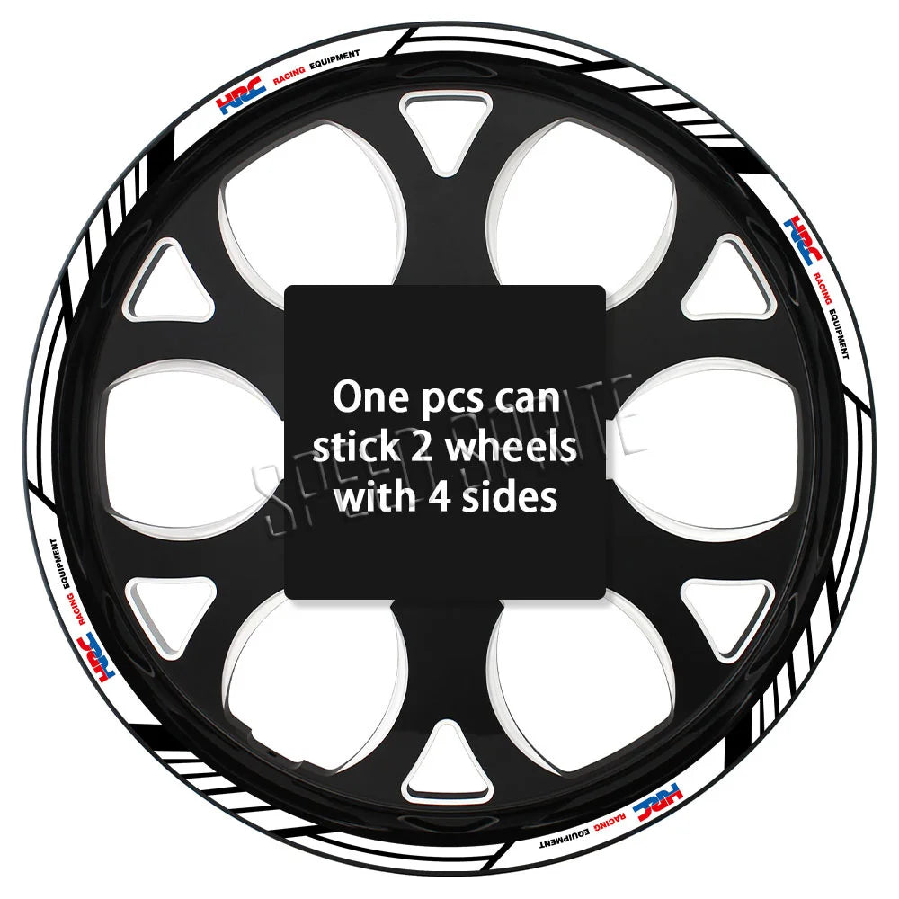 Reflective Wheel Sticker Rim Strips Tape Hub Decal Accessories For Honda HRC CBR650R cbr 600 rr CBR 600 F4 f4i  CBR1000RR 250r