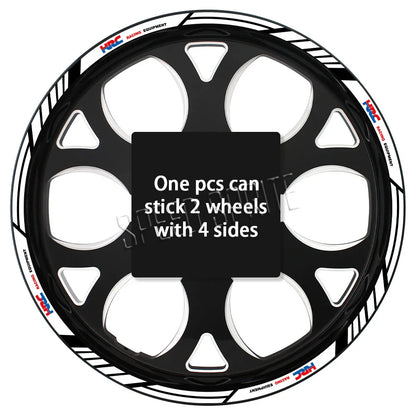 Reflective Wheel Sticker Rim Strips Tape Hub Decal Accessories For Honda HRC CBR650R cbr 600 rr CBR 600 F4 f4i  CBR1000RR 250r