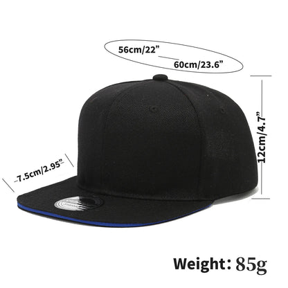 1PC Flat Brim Snapback Cap Fashion Hip Hop Baseball Hat Unisex Outdoor Trucker Caps Trendy Leisure Sun Hats gorras