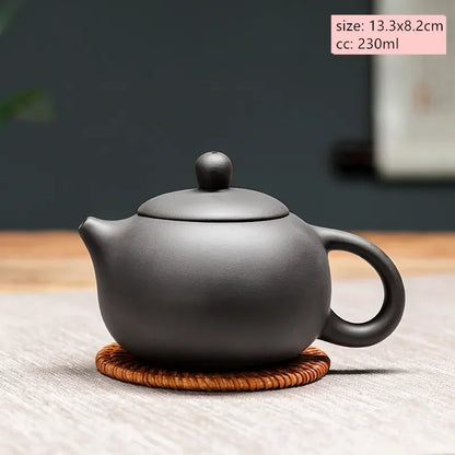 Chinese Yixing Purple Clay Teapot Large-capacity Antique Pot Handmade Xishi Tea Pot Tradition Tea Set Household Drinkware