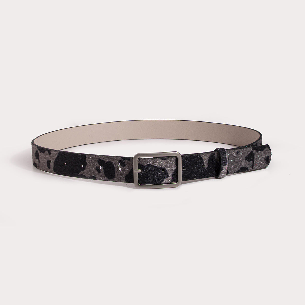 Newest 2.9cmX100cm Wide woman Square buckle Belt dairy cattle Striped Print Ladies Dress Belt Clothing accessories decoration