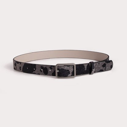 Newest 2.9cmX100cm Wide woman Square buckle Belt dairy cattle Striped Print Ladies Dress Belt Clothing accessories decoration