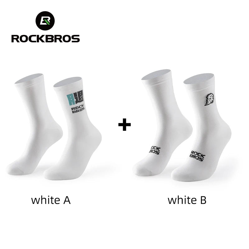 ROCKBROS Cycling Socks Breathable nylon Non-damp Socks Skin-friendly Bike Sport Socks Outdoor Moisture-absorbing Socks