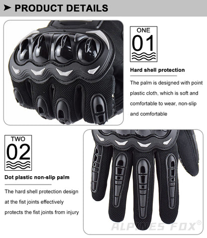 VEMAR Summer Motorcycle Gloves Men Black Full Finger Touchscreen Cycling ATV MTB Guantes Moto Luvas Bike Riding Glove Women Red