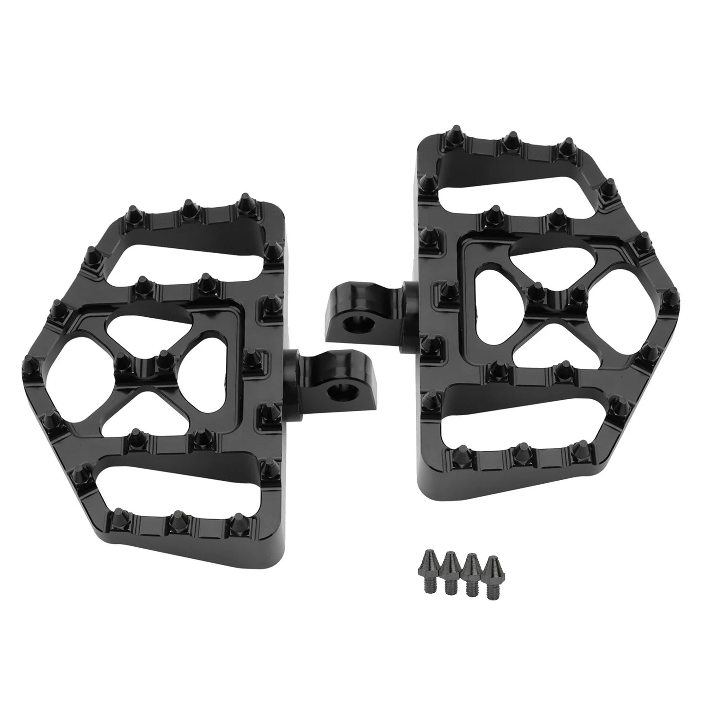Wide Floorboards MX Foot Pegs Footrest Driver Pedals for Harley Touring Road King Street Glide 86-2023 Softail Fatboy Dyna FLD
