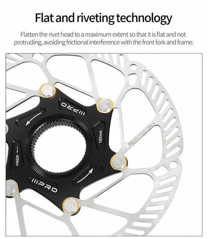 IIIPRO Bike Brake Floating Rotor 140/160/180/203mm Center Lock Brake Disc Ultralight High Strength abstract heat Disc Bike Part