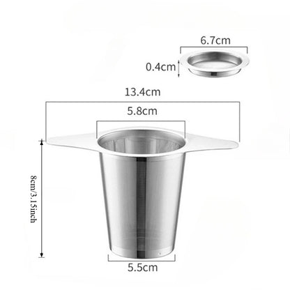 1PCS Reusable Tea Leak Stainless Steel Filter Coffees Infuser Basket Tea Strainer Teapot Cup Filter Multi- Teapot Infuser Leak