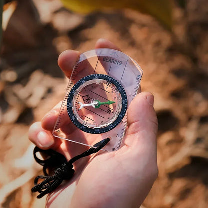 Professional Waterproof Camping Compass - Hiking Backpack Essential, Survival Gift for Outdoor Navigation & Map Reading