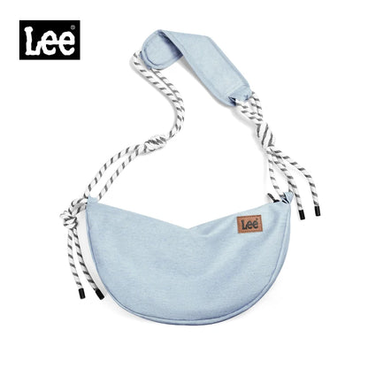 LEE 2025 Teenagers Waterproof Denim Crossbody Shoulder Bag Women Men Stylish Jeans Hobo Dumpling Crescent Bag Student Ipad Pack