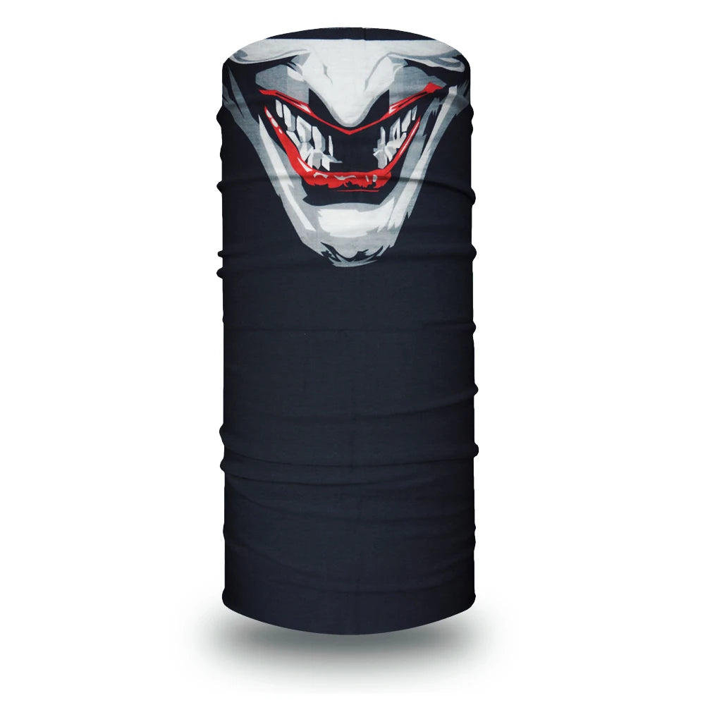 63-93 Vendetta Punisher Face Cover Tube Bandana Joker Men Motorcycling Riding Neck Gaiter Women Headband Mask Holloween Headwrap