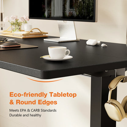 MCQ Electric Standing Desk Height Adjustable 40x24 Inch Stand Up Sit Stand Computer Desk Workstation Ergonomic Work Table