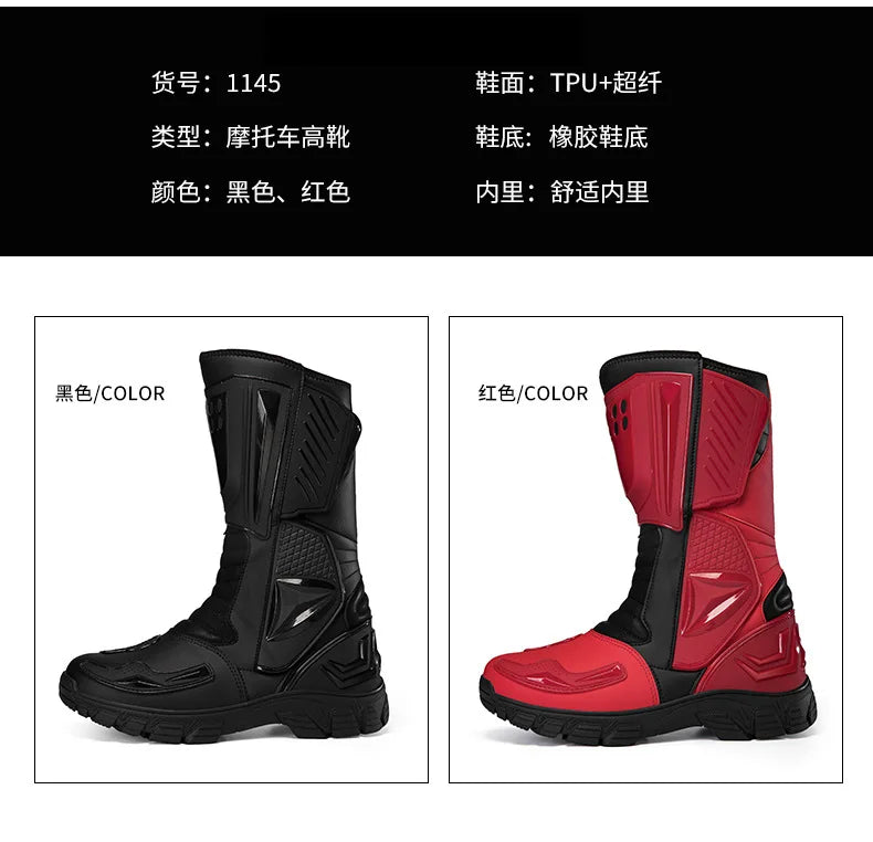 Motorcycle Shoes Riding Rider Motorcycle Boots Racing Travel Equipment Botas Para Moto Botas Moto Motorbike Boots Men