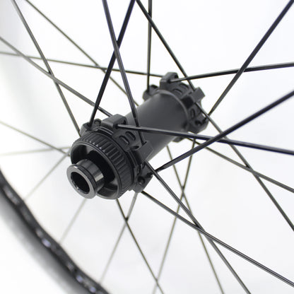 New 700C 65mm wave Road Bike UD Full Carbon Fibre Bicycle Thru Axle Center lock Disc brake Wheelset clincher tubeless rims 25mm