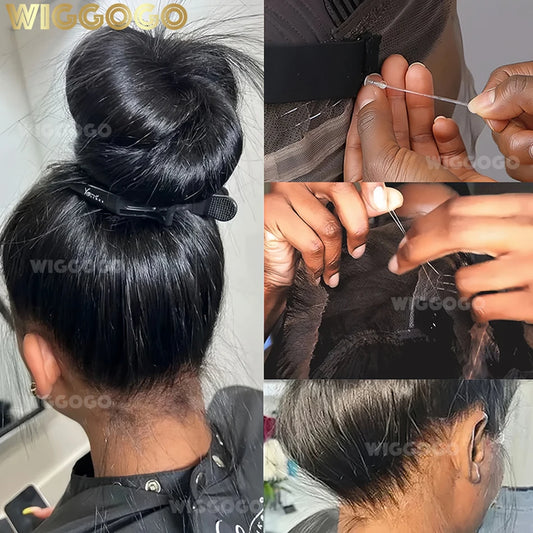 360 Full Lace Wig Human Hair Pre plucked HD Lace Wig 13X4 13x6 Human Hair Wigs Bone Straight Lace Frontal Wig For Women 36 40 in