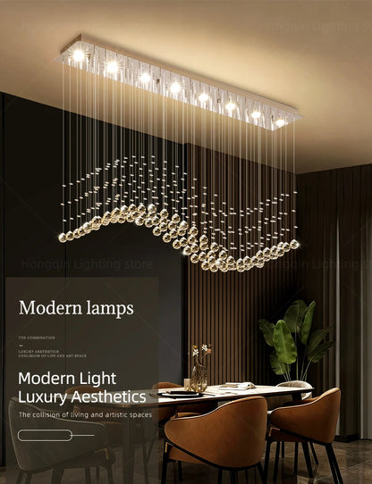 Modern Pendant Ceiling Lamps Suspension Lighting Living Room Pendant Lamp for Kitchen Over the Table Crystal Chandelier Pendants