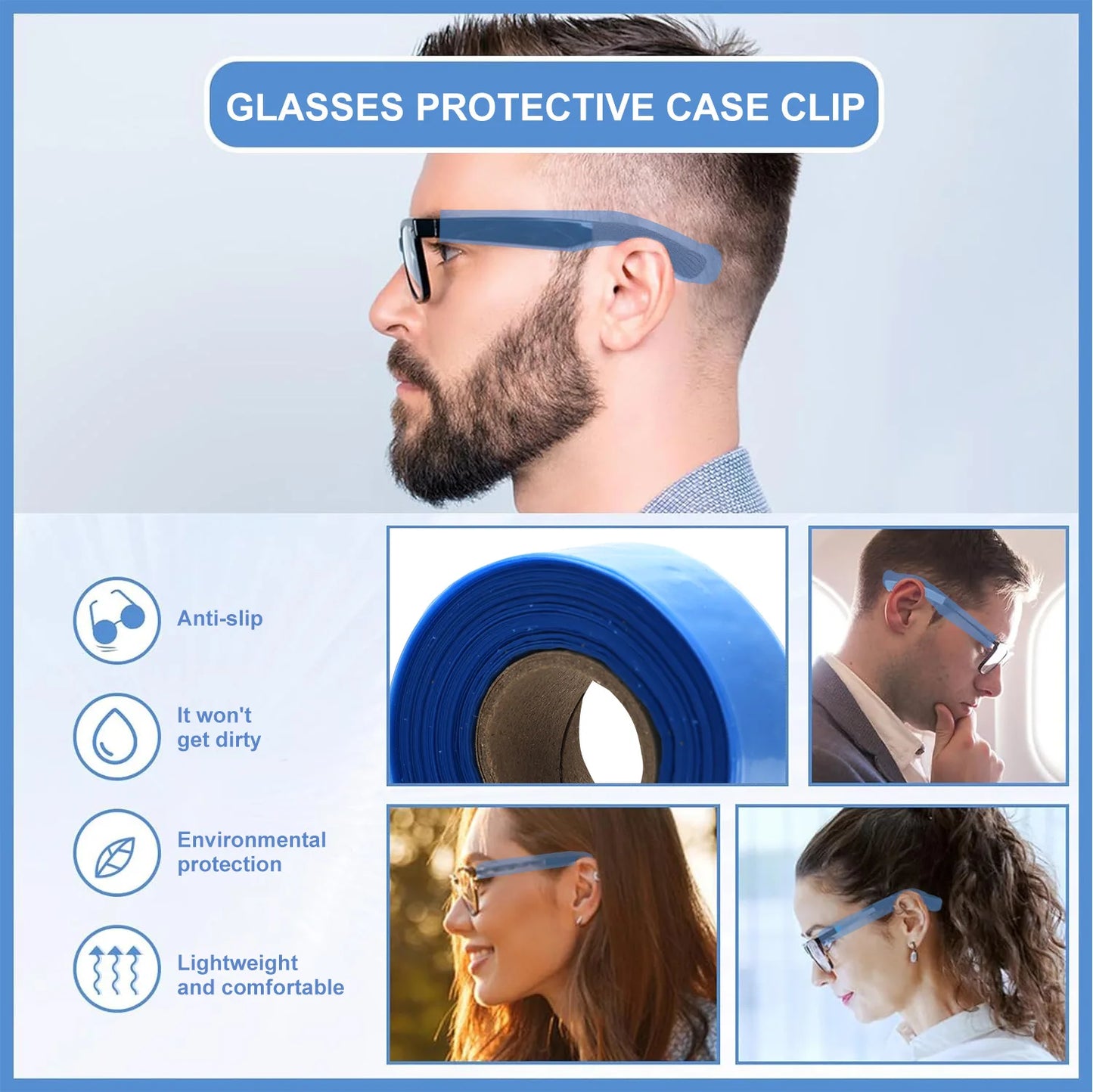 200ps/Box Disposable Glasses Leg Sleeves Cover Hairdressing DIY Barber Hair Coloring Styling Tool Eyeglasses Protector Accessory