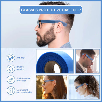 200ps/Box Disposable Glasses Leg Sleeves Cover Hairdressing DIY Barber Hair Coloring Styling Tool Eyeglasses Protector Accessory