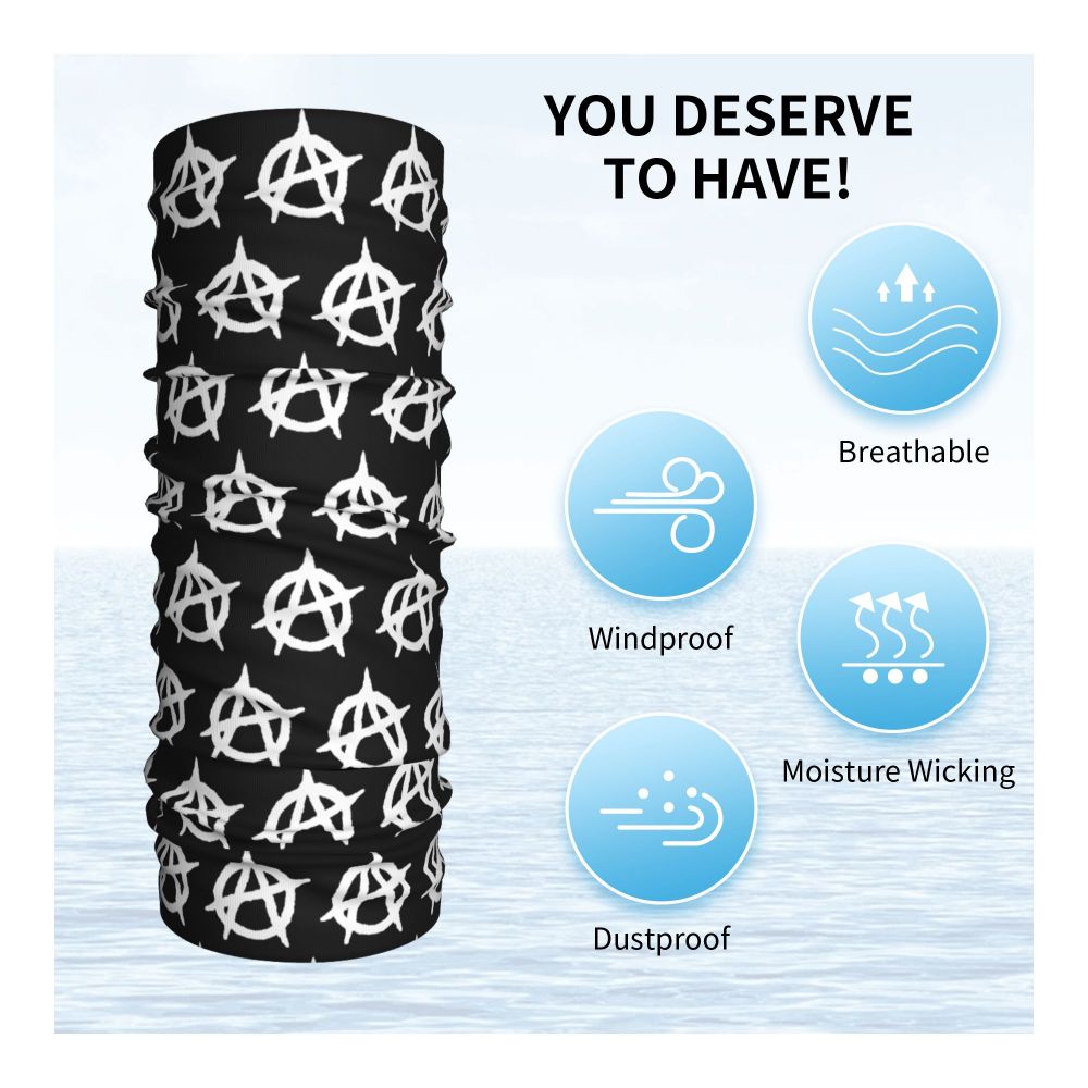 Custom 1 Percenter Essential Sons Bandana Neck Gaiter for Ski Camping Men Women Wrap Scarf TV Show Anarchy Headband Warmer