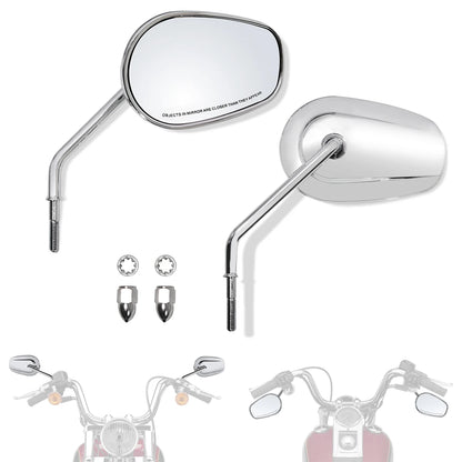 Motorcycles Rear Side Mirrors Rear view For Harley Honda Road King Touring Sportster Fat Boy Softail Bobber Chopper Street Glide