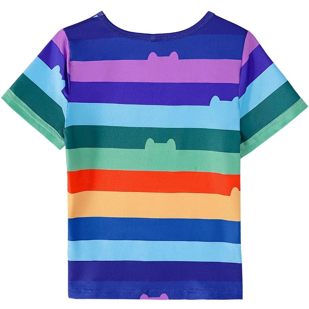 Summer Little Girls Dress Cats T-Shirt With Tutu Skirts For Children Birthday Party Cosplay Halloween Carnival Dress Up Costume