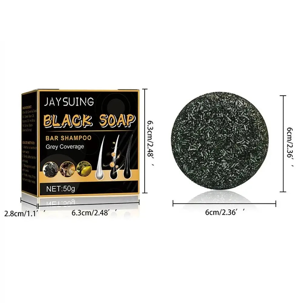 1/3pcs Polygonum Multiflorum Black Hair Soap White Hair Repair Soap Hair Care Nourishing Anti Dandruff Natural Hair Dye Soap