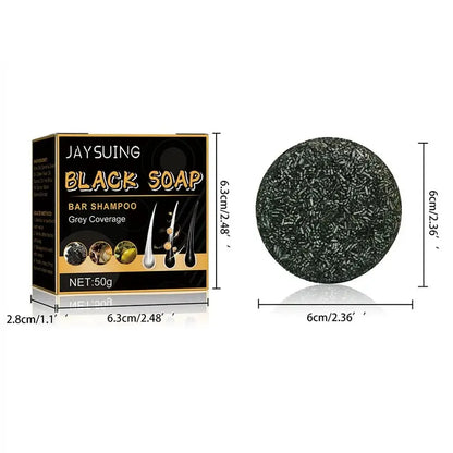 1/3pcs Polygonum Multiflorum Black Hair Soap White Hair Repair Soap Hair Care Nourishing Anti Dandruff Natural Hair Dye Soap