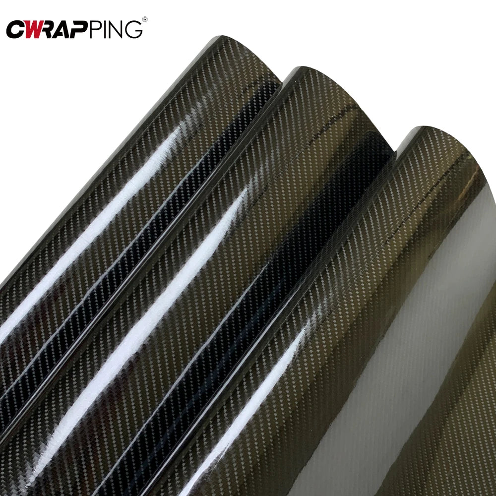 7D Carbon Fiber Vinyl Wrap Foil Car Adhesive Vinyl Film for Car Stickers Black High Glossy Red Waterproof Motorcycle Accessories