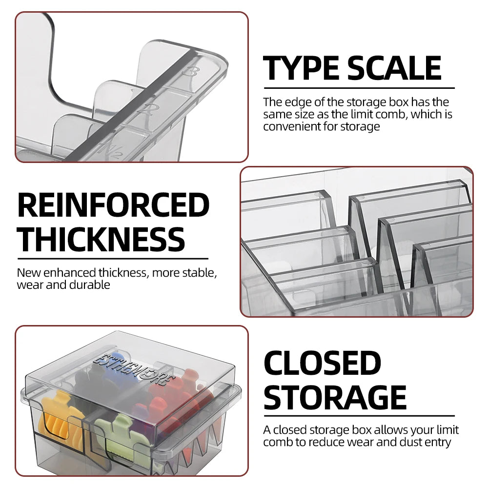 Universal Hair Clipper Storage Box Limited Position Comb Storage Rack Style Hair Clipper Accessories Salon Hair Clipper Tools