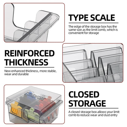Universal Hair Clipper Storage Box Limited Position Comb Storage Rack Style Hair Clipper Accessories Salon Hair Clipper Tools