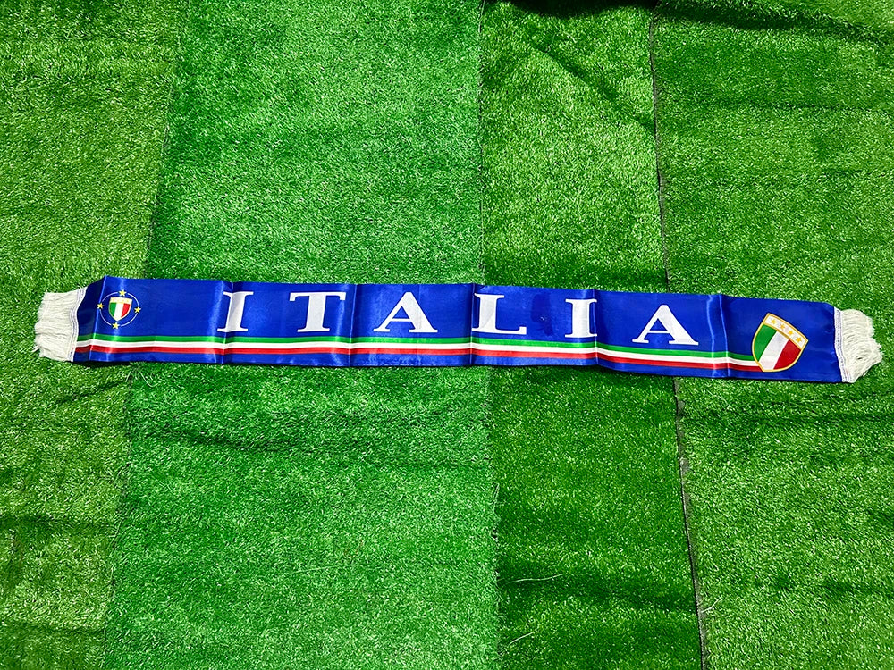 SKY FLAG Italy scarf 13*140cm double printed Italia flag Stain Football Soccer Italy Italian National Flag Scarf  sport decora