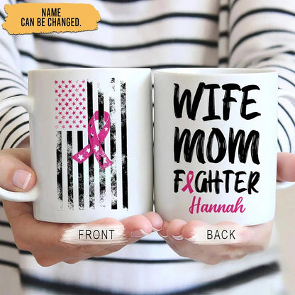 Personalized Breast Cancer Awareness Mug Gifts for Women - Birthday Christmas Gifts For Breast Cancer Warriors Survivors
