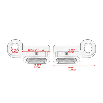 Motorcycle 12V LED Mini Turn Signals Indicators Running Light With E Mark For Harley Touring Street Glide 14-20