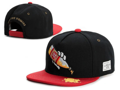 Classic Snapback Hat Cap Hip Hop Style Flat Bill Blank Adjustable Size