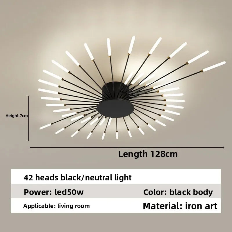 Nordic Ceiling Lighting for Living Room Bedroom Kitchen Led Ceiling Light Fixture Indoor Home Firework Decor Ceiling Lights